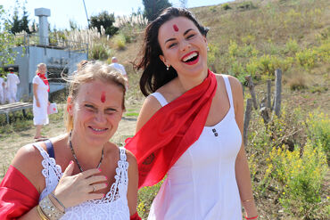 Tantra Yoga - happy students after graduation ceremony